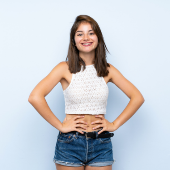 Picture of Sleeveless Summer Comfort Crop Top
